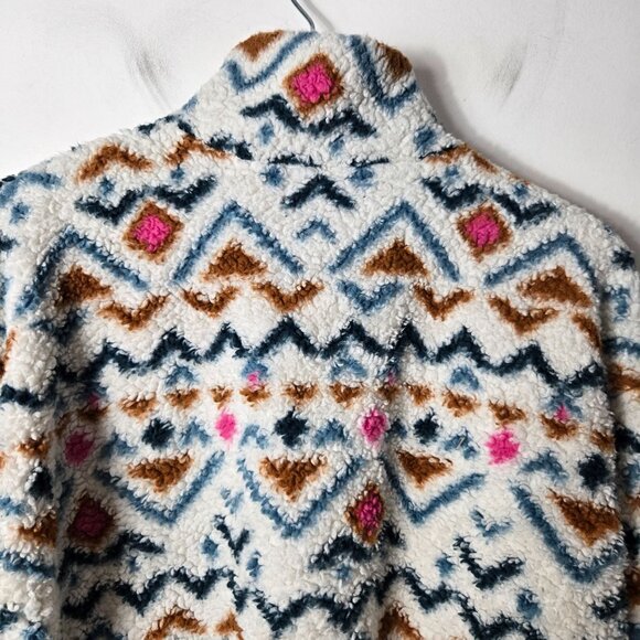 Eddie Bauer Size L Soft Fleece 1/4 Zip Long Sleeve Pullover Sweater Sweatshirt - Picture 10 of 10